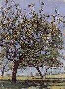 Ferdinand Hodler Apple trees France oil painting artist